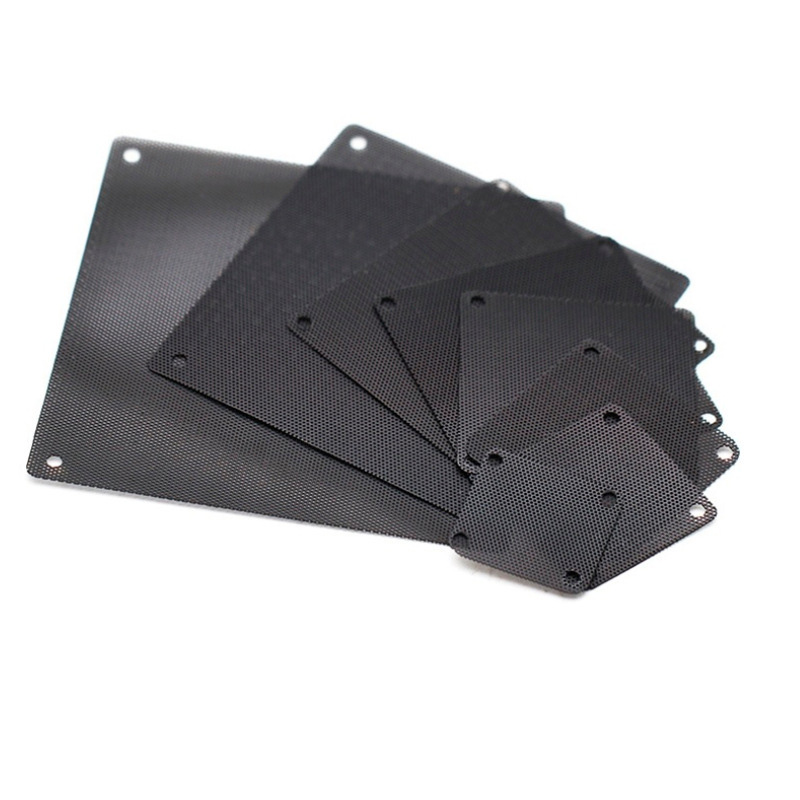 Black PVC mesh speaker grill