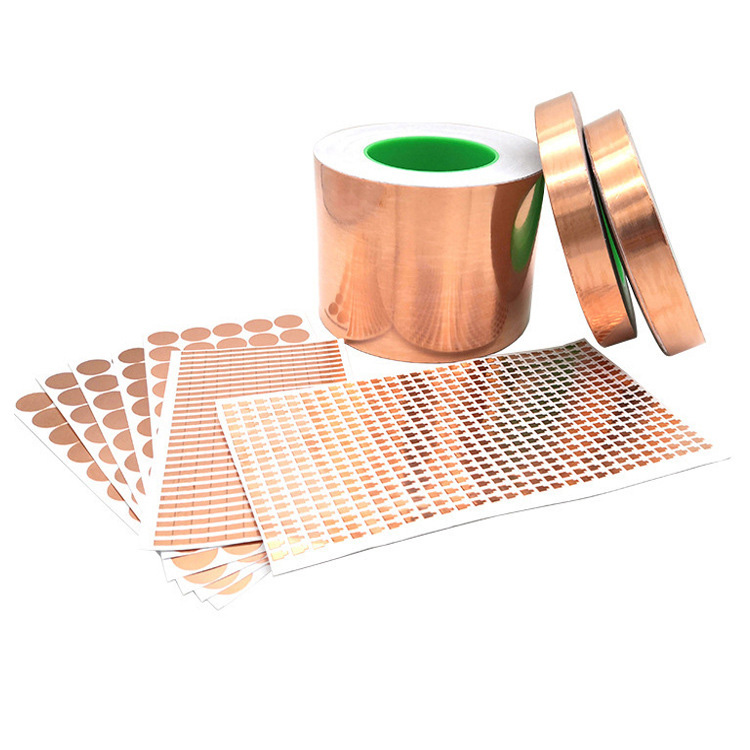 Copper foil adhesive tape die cutting